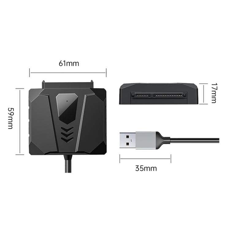 ORICO UTS2 USB 2.0 2.5-inch SATA HDD Adapter, Cable Length:0.5m - USB to IDE / SATA by ORICO | Online Shopping UK | buy2fix