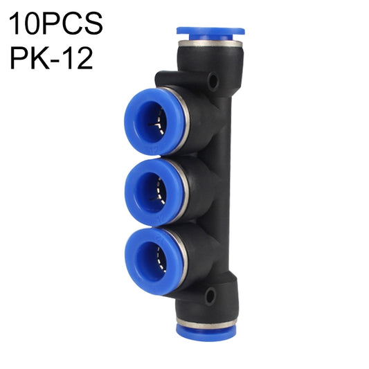 PK-12 LAIZE 10pcs Plastic Five Port Pneumatic Quick Fitting Connector - Interface Series by LAIZE | Online Shopping UK | buy2fix