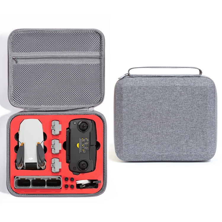 For DJI Mini SE Shockproof Carrying Hard Case Storage Bag, Size: 26 x 23 x 11cm(Grey + Red Liner) - DJI & GoPro Accessories by buy2fix | Online Shopping UK | buy2fix
