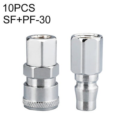 LAIZE SF+PF-30 10pcs C-type Self-lock Air Tube Pneumatic Quick Fitting Connector - Interface Series by LAIZE | Online Shopping UK | buy2fix