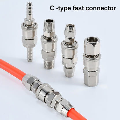 LAIZE SM+PM-40 10pcs C-type Self-lock Air Tube Pneumatic Quick Fitting Connector -  by LAIZE | Online Shopping UK | buy2fix