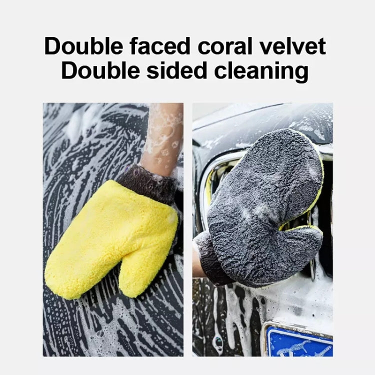 Soft Coral Fleece Motorcycle Car Cleaning Gloves - In Car by buy2fix | Online Shopping UK | buy2fix