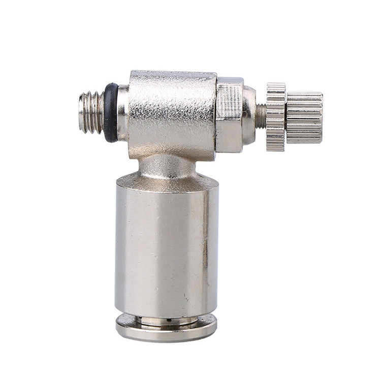 SL10-03 LAIZE Nickel Plated Copper Male Thread Throttle Valve Pneumatic Connector -  by LAIZE | Online Shopping UK | buy2fix