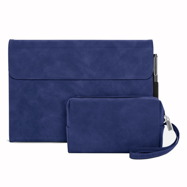 For Microsoft Surface Pro 9 Sheepskin All-Inclusive Shockproof Protective Case with Power Bag(Blue) - Others by buy2fix | Online Shopping UK | buy2fix