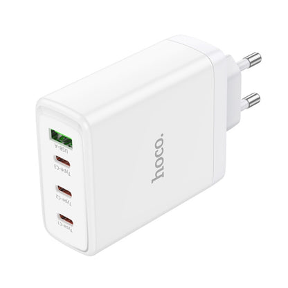 hoco N31 Leader PD 100W USB+Three USB-C/Type-C Interface Fast Charger, EU Plug(White) -  by hoco | Online Shopping UK | buy2fix