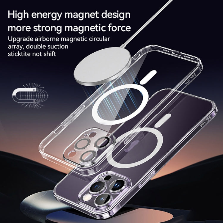 For iPhone 14 Pro Max SULADA Jingpin Series All-inclusive Lens Electroplated TPU Phone Case(Transparent) - iPhone 14 Pro Max Cases by SULADA | Online Shopping UK | buy2fix
