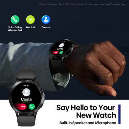 Zeblaze Btalk 2 1.3 inch Round Screen HD Smart Watch Supports Voice Calls/Health Monitoring(Black) - Smart Wear by Zeblaze | Online Shopping UK | buy2fix