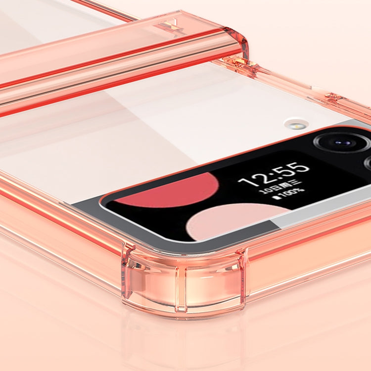 For Samsung Galaxy Z Flip4 GKK Airbag Hinge Shockproof Phone Case(Transparent) - Galaxy Z Flip4 5G Cases by GKK | Online Shopping UK | buy2fix