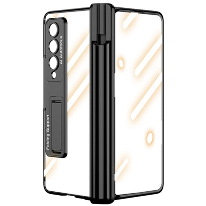 For Samsung Galaxy Z Fold4 GKK Magnetic Fold Hinge Shockproof Phone Case with Pen Slots(Silver) - Galaxy Z Fold4 5G Cases by GKK | Online Shopping UK | buy2fix