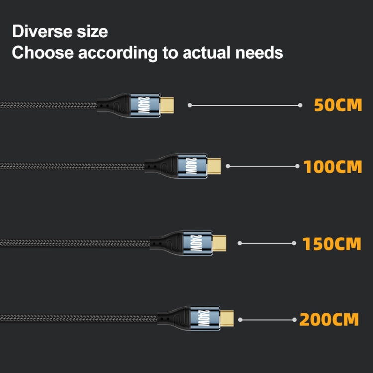 PD 240W Type-C to Type-C Fast Charge Data Cable, Length:1m -  by buy2fix | Online Shopping UK | buy2fix