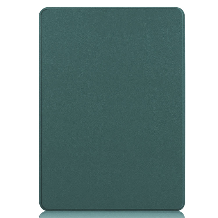 For Microsoft Surface Pro 9 Custer Pure Color Holder Leather Tablet Case(Green) - Microsoft by buy2fix | Online Shopping UK | buy2fix