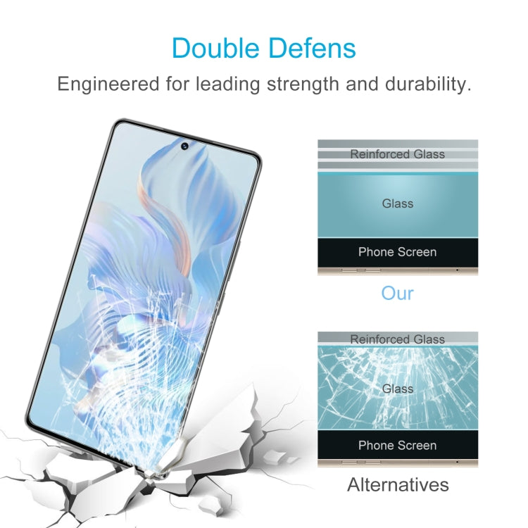 For Honor 80 Pro Flat 50 PCS 0.26mm 9H 2.5D Tempered Glass Film - Honor Tempered Glass by buy2fix | Online Shopping UK | buy2fix