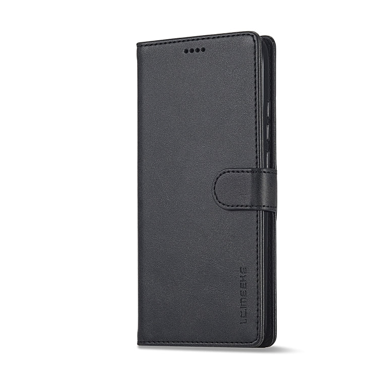 For Xiaomi Redmi 12C/11A Global LC.IMEEKE Calf Texture Horizontal Flip Leather Case(Black) - Xiaomi Cases by LC.IMEEKE | Online Shopping UK | buy2fix