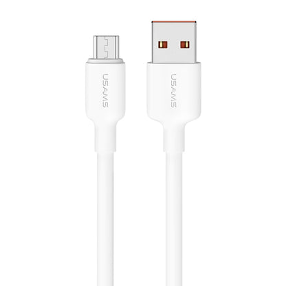 USAMS US-SJ607 U84 2A USB to Micro USB Charging Data Cable, Cable Length:1m(White) -  by USAMS | Online Shopping UK | buy2fix