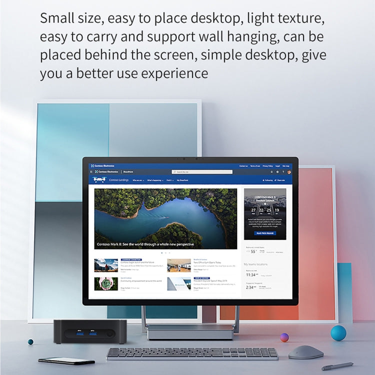 ZX03 Windows 11 Mini PC, Intel Alder Lake N95, Support Dual HDMI Output, Spec:8GB+256GB(US Plug) -  by buy2fix | Online Shopping UK | buy2fix