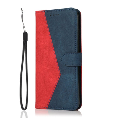 For Samsung Galaxy A50 / A30s / A50s Dual-color Stitching Leather Phone Case(Red Blue) - Galaxy Phone Cases by buy2fix | Online Shopping UK | buy2fix