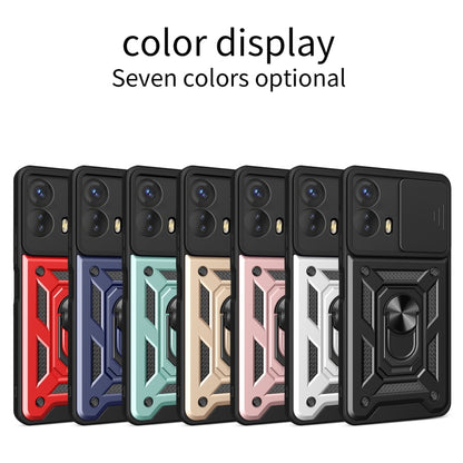 For Motorola Moto G73 5G Sliding Camera Cover Design TPU+PC Phone Case(Rose Gold) - Motorola Cases by buy2fix | Online Shopping UK | buy2fix