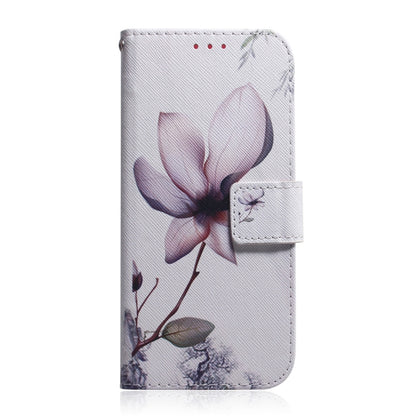 For TCL 408 Coloured Drawing Flip Leather Phone Case(Magnolia) - More Brand by buy2fix | Online Shopping UK | buy2fix