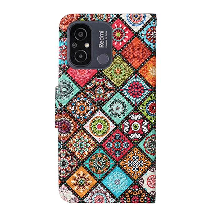 For Xiaomi Redmi 12C Colored Drawing Pattern Flip Leather Phone Case(Ethnic Style) - Xiaomi Cases by buy2fix | Online Shopping UK | buy2fix