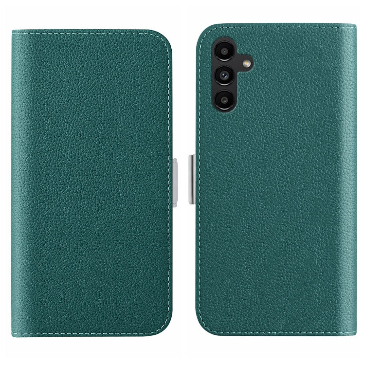 For Samsung Galaxy A24 4G Candy Color Litchi Texture Leather Phone Case(Dark Green) - Galaxy Phone Cases by buy2fix | Online Shopping UK | buy2fix