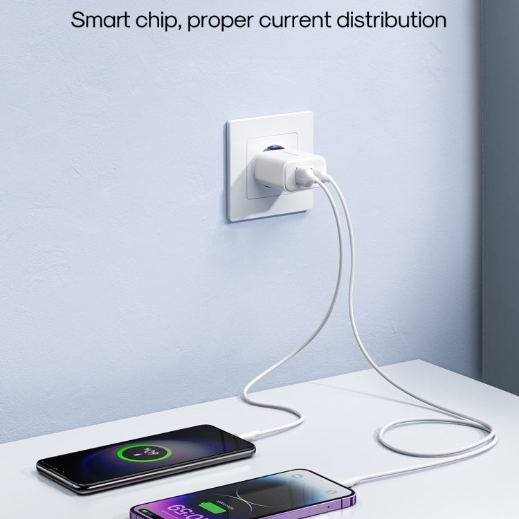 J0YROOM TCF05 20W USB+USB-C/Type-C Fast Charger, Specification:EU Plug(White) -  by JOYROOM | Online Shopping UK | buy2fix