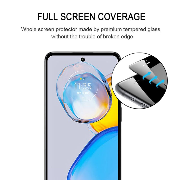 For Motorola Moto E32 India / E32s 25pcs Full Glue Full Cover Screen Protector Tempered Glass Film - Motorola Tempered Glass by buy2fix | Online Shopping UK | buy2fix