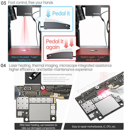 Mega-idea Intelligent Infrared Laser Desoldering Machine, Model:Without Microscope Set(EU Plug) - Separation Equipment by QIANLI | Online Shopping UK | buy2fix