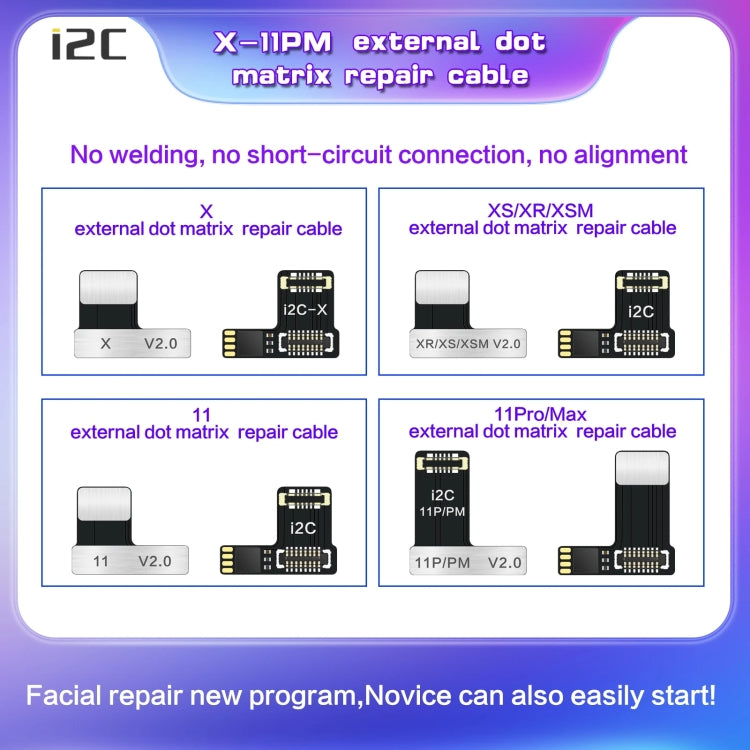 For iPhone X i2C MC12 SK-BOX Dot-matrix Flex Cable V2.0 - Repair & Spare Parts by buy2fix | Online Shopping UK | buy2fix