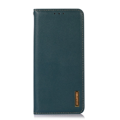 For Nokia C22 4G KHAZNEH Nappa Top Layer Cowhide Leather Phone Case(Green) - Nokia Cases by buy2fix | Online Shopping UK | buy2fix