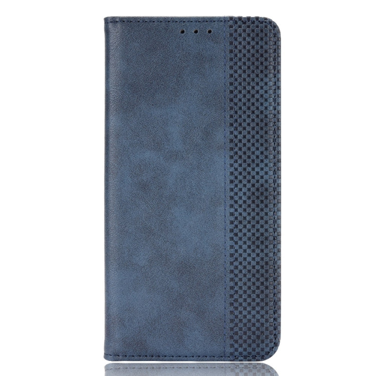 For Nokia G22 4G Magnetic Buckle Retro Texture Leather Phone Case(Blue) - Nokia Cases by buy2fix | Online Shopping UK | buy2fix
