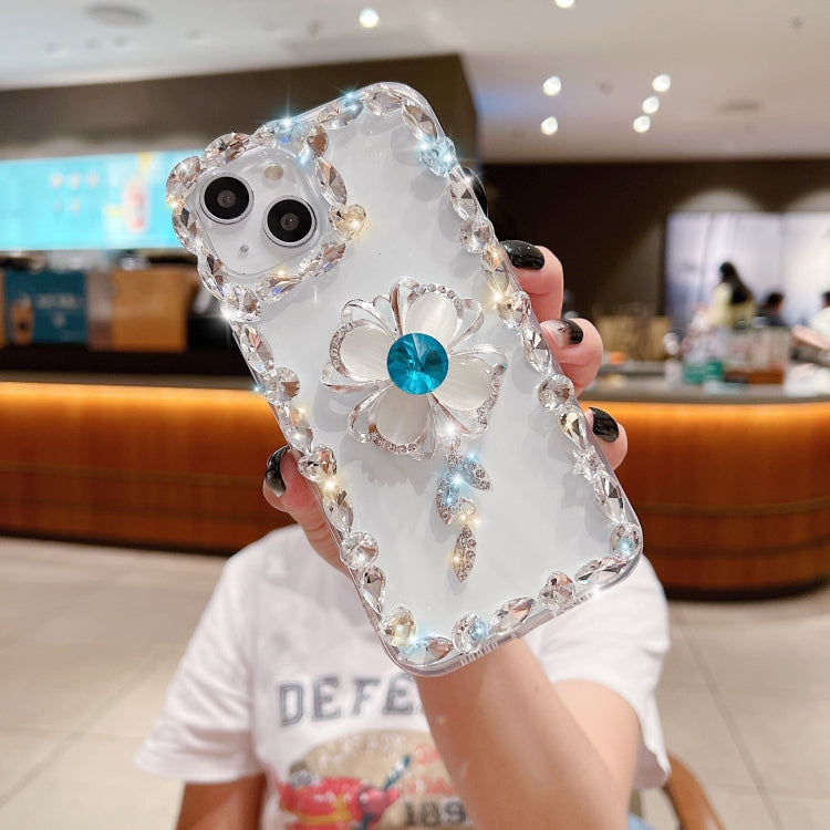 For iPhone 13 Pro Max Sunflower Diamond Phone Case(Transparent) - iPhone 13 Pro Max Cases by buy2fix | Online Shopping UK | buy2fix