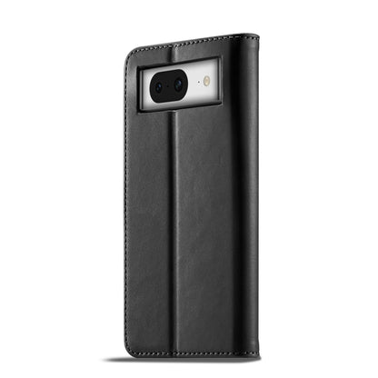 For Google Pixel 7a LC.IMEEKE Calf Texture Flip Leather Phone Case(Black) - Google Cases by LC.IMEEKE | Online Shopping UK | buy2fix