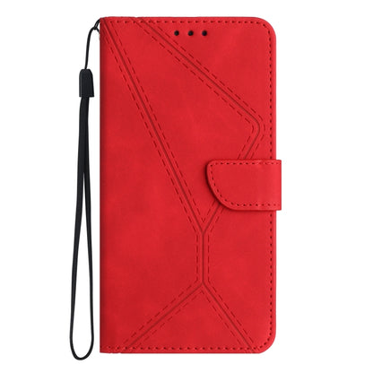 For Xiaomi 13 Lite Stitching Embossed Leather Phone Case(Red) - 13 Lite Cases by buy2fix | Online Shopping UK | buy2fix