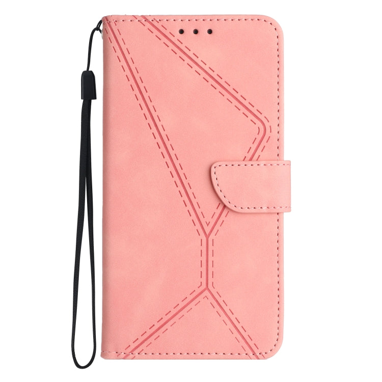 For Xiaomi Redmi Note 12 Pro+ Stitching Embossed Leather Phone Case(Pink) - Note 12 Pro+ Cases by buy2fix | Online Shopping UK | buy2fix