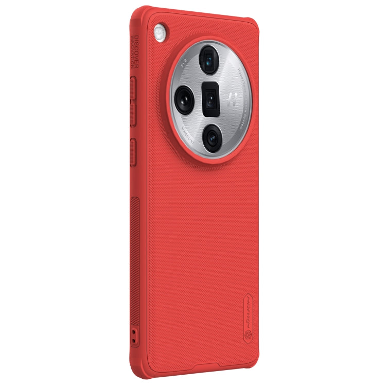 For OPPO Find X7 Ultra NILLKIN Frosted Shield Pro PC + TPU Phone Case(Red) - OPPO Cases by NILLKIN | Online Shopping UK | buy2fix