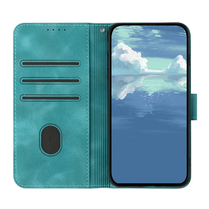 For Honor X7 4G/Play 30 Plus Line Pattern Skin Feel Leather Phone Case(Light Blue) - Honor Cases by buy2fix | Online Shopping UK | buy2fix