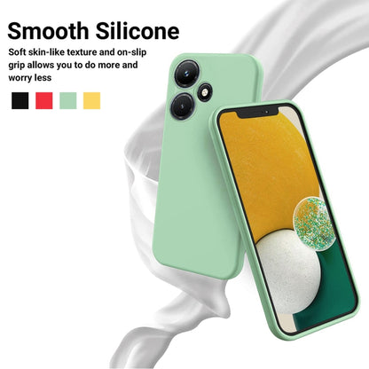 For Infinix Hot 30 Play Pure Color Liquid Silicone Shockproof Phone Case(Green) - Infinix Cases by buy2fix | Online Shopping UK | buy2fix