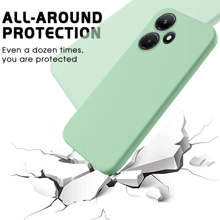 For Infinix Hot 30 Play Pure Color Liquid Silicone Shockproof Phone Case(Green) - Infinix Cases by buy2fix | Online Shopping UK | buy2fix