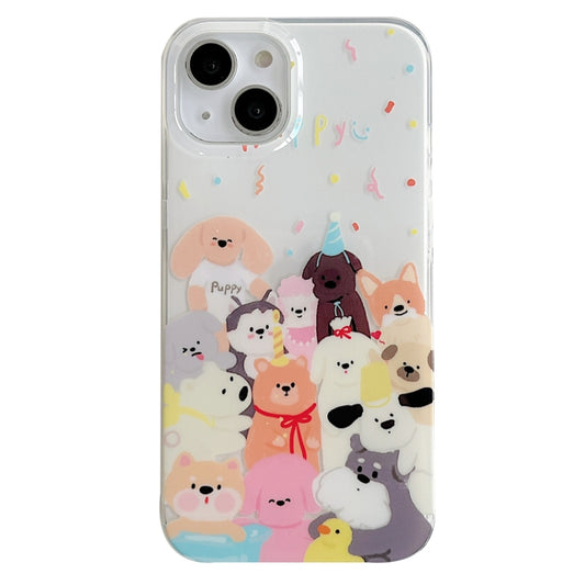 For iPhone 13 Pro Max IMD Cute Animal Pattern Phone Case(Dog) - iPhone 13 Pro Max Cases by buy2fix | Online Shopping UK | buy2fix