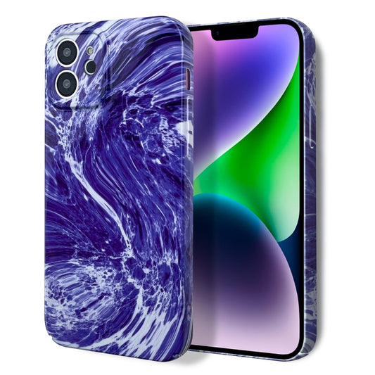For iPhone 13 Pro Max Marble Pattern Phone Case(Purple White) - iPhone 13 Pro Max Cases by buy2fix | Online Shopping UK | buy2fix