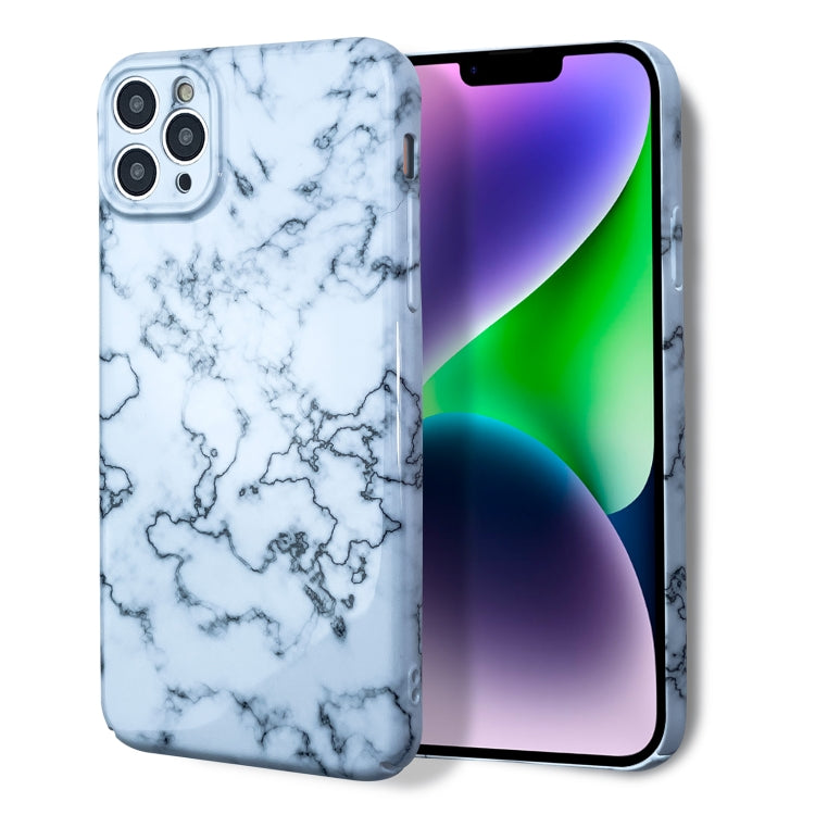 For iPhone 8 Plus / 7 Plus Marble Pattern Phone Case(Green White) - More iPhone Cases by buy2fix | Online Shopping UK | buy2fix