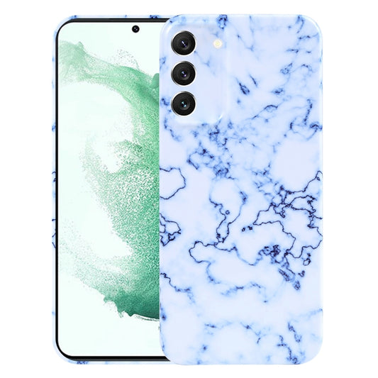 For Samsung Galaxy S22+ 5G Marble Pattern Phone Case(Blue White) - Galaxy S22+ 5G Cases by buy2fix | Online Shopping UK | buy2fix