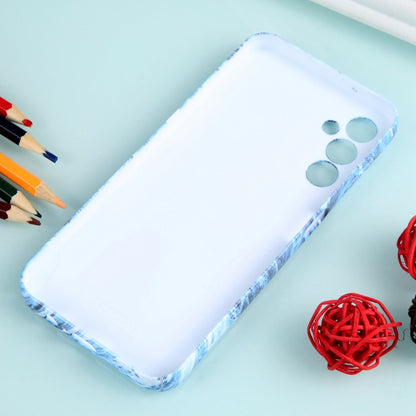 For Samsung Galaxy A34 Marble Pattern Phone Case(Navy Blue White) - Galaxy Phone Cases by buy2fix | Online Shopping UK | buy2fix