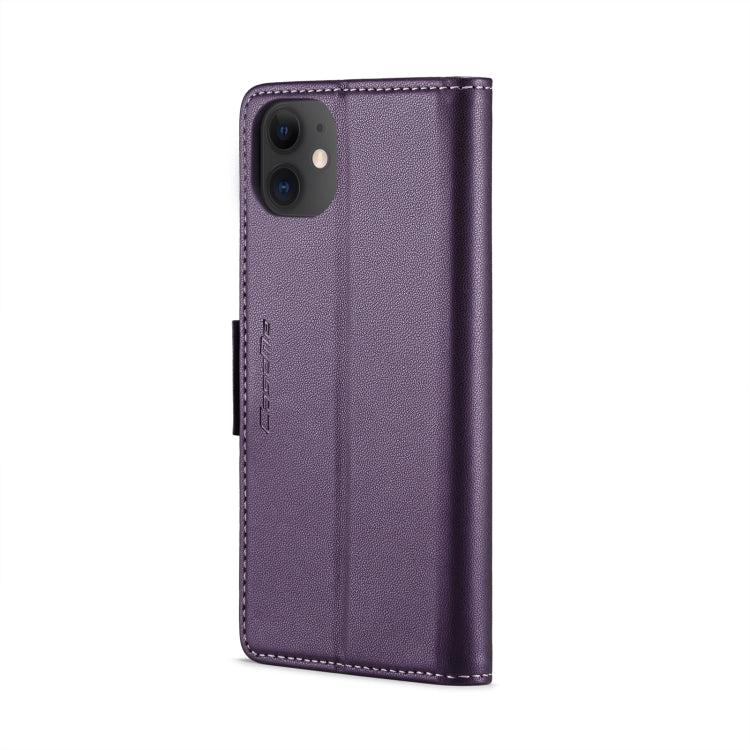 For iPhone 11 CaseMe 023 Butterfly Buckle Litchi Texture RFID Anti-theft Leather Phone Case(Pearly Purple) - iPhone 11 Cases by CaseMe | Online Shopping UK | buy2fix