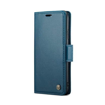 For iPhone XS CaseMe 023 Butterfly Buckle Litchi Texture RFID Anti-theft Leather Phone Case(Blue) - More iPhone Cases by CaseMe | Online Shopping UK | buy2fix