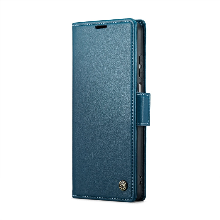 For Xiaomi Redmi Note 9S/Note 9 Pro/Note 9 Pro Max CaseMe 023 Butterfly Buckle Litchi Texture RFID Anti-theft Leather Phone Case(Blue) - Xiaomi Cases by CaseMe | Online Shopping UK | buy2fix