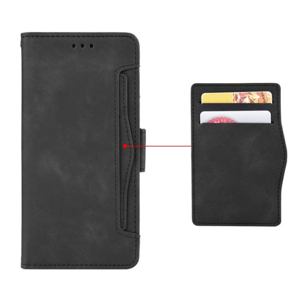 For Infinix Smart 7 HD X6516 Skin Feel Calf Texture Card Slots Leather Phone Case(Black) - Infinix Cases by buy2fix | Online Shopping UK | buy2fix