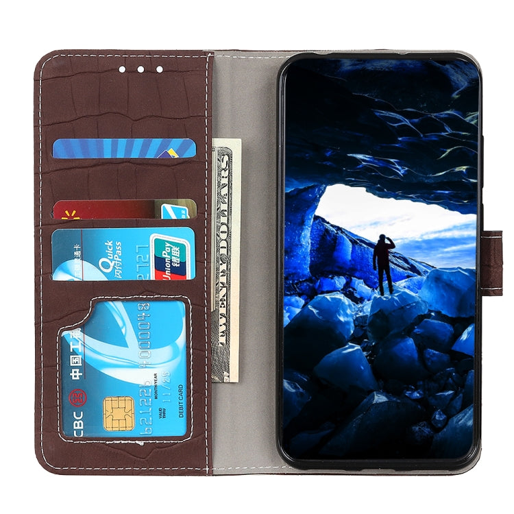For Xiaomi Poco F5 Pro/Redmi K60/K60 Pro Magnetic Crocodile Texture Leather Phone Case(Brown) - Xiaomi Cases by buy2fix | Online Shopping UK | buy2fix