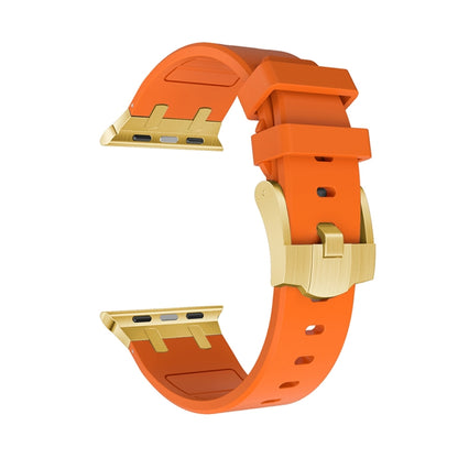 AP Silicone Watch Band For Apple Watch Ultra 49mm(Gold Orange) - Watch Bands by buy2fix | Online Shopping UK | buy2fix