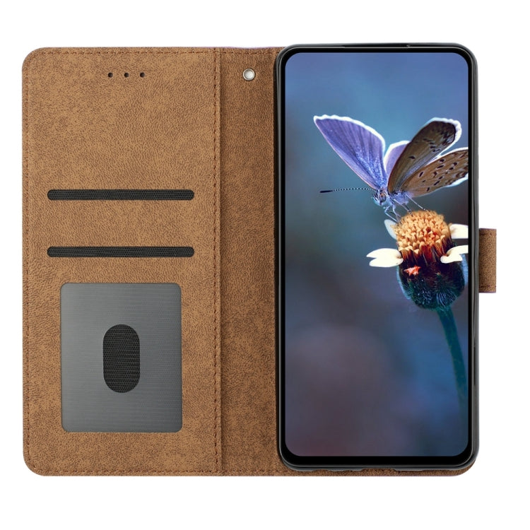 For Xiaomi Redmi Note 12 Pro 5G Global Seven Butterflies Embossed Leather Phone Case(Red) - Note 12 Pro Cases by buy2fix | Online Shopping UK | buy2fix